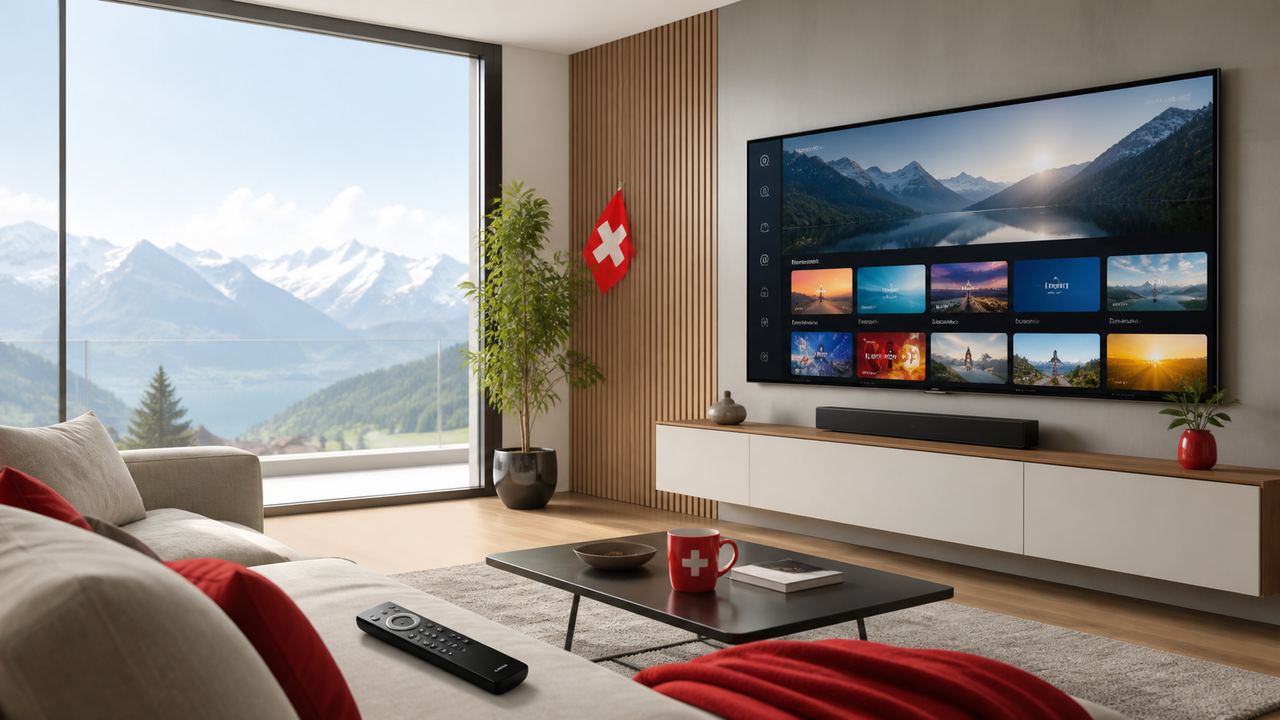 IPTV Suisse sur Smart TV: abonnement Schweiz IPTV avec chaînes suisses, HD, 4K, replay et VOD